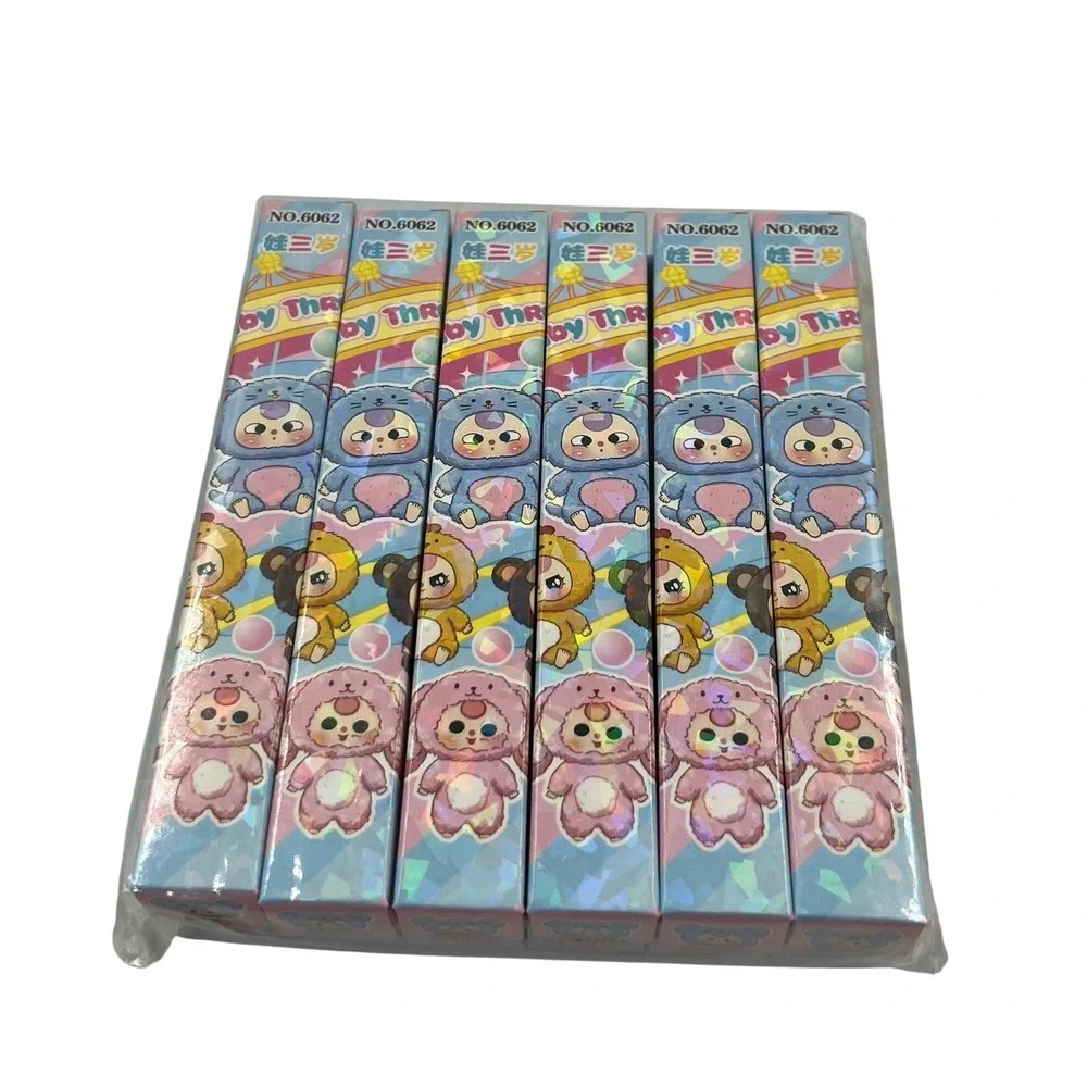 Baby Three Blind Box Pens Lot of 12 Sealed 0.5mm Cute Character Gel Pens 6062